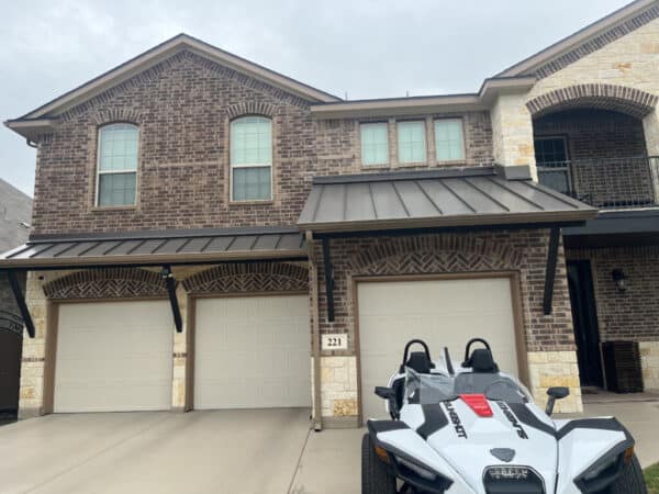 before and after garage door repair