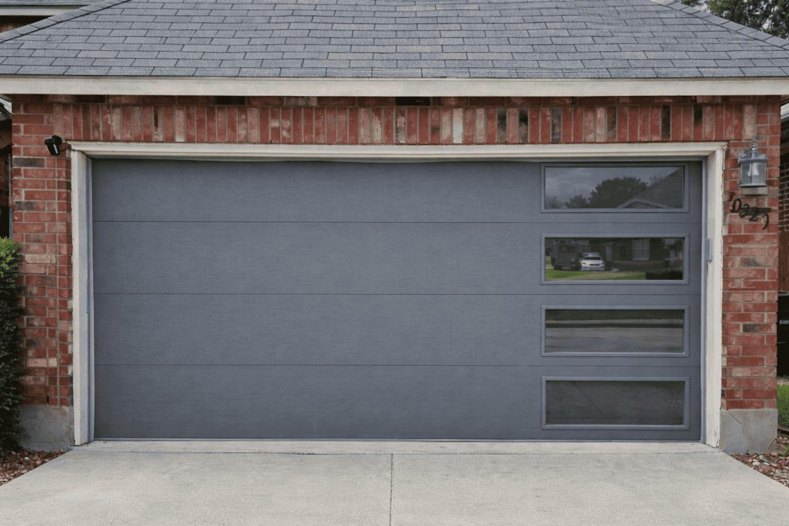 Flush Grey With Clear Windows