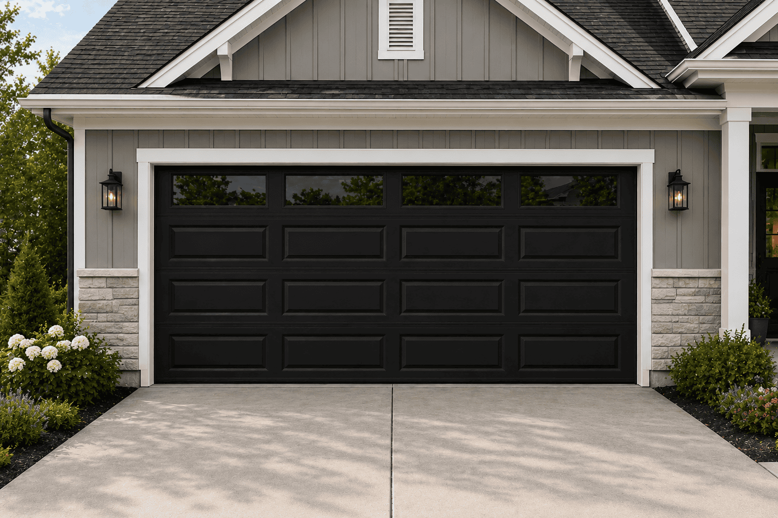 Long Panel Design - Black - With Windows Long Panel Design – Black – With Windows