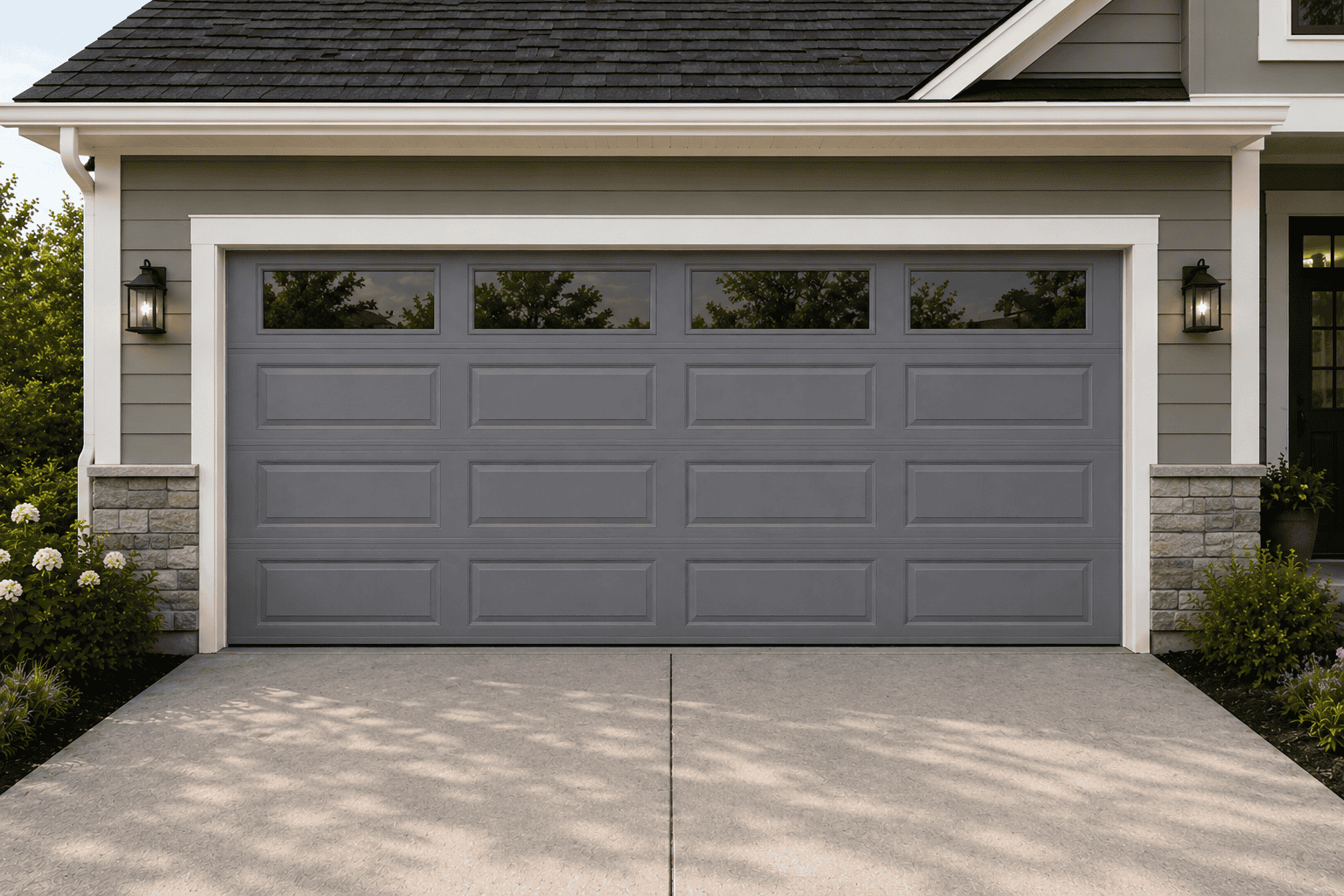 Long Panel Design - Gray - With Windows Long Panel Design – Gray – With Windows