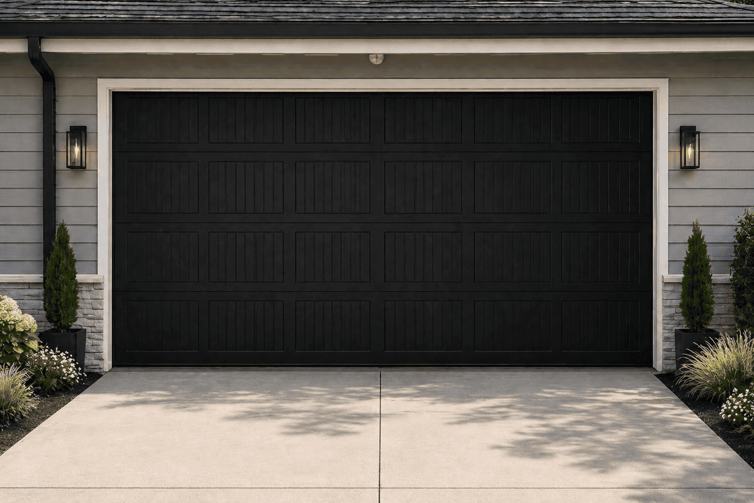 Short Panel Stamped Carriage Design - Black Short Panel Stamped Carriage Design – Black